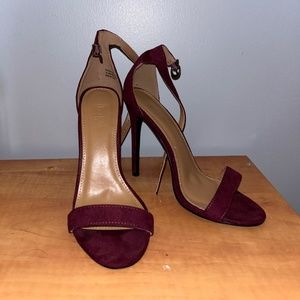 Burgundy heels